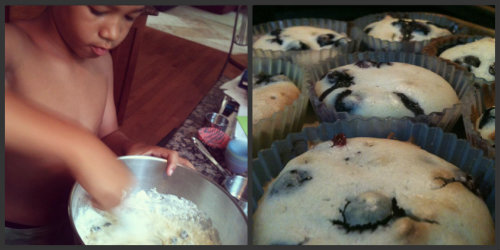 brooks making muffins