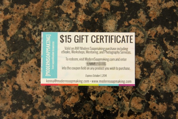 modern soapmaking coupon voucher