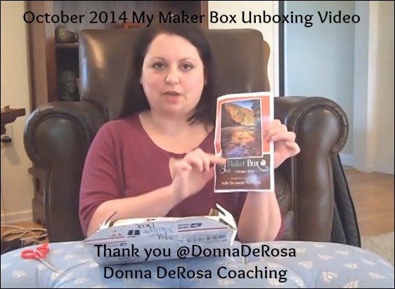 Donna DeRosa October 2014 My Maker Box video