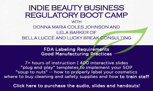 indie beauty business regulatory boot camp