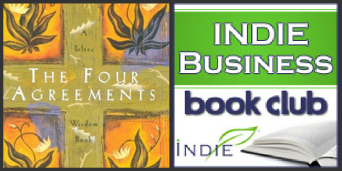 the four agreements and indie book club logo
