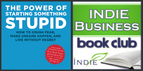 the power of starting something stupid and indie book club logo
