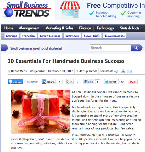 small biz trends home page